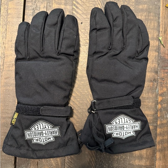 Harley-Davidson Men’s GORE-TEX Black Winter Riding Gloves size medium - Picture 1 of 5